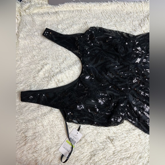 New Jessica Simpson black sequin cocktail dress size 4 - Picture 3 of 13